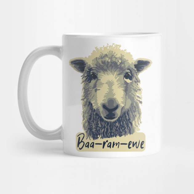 Baa-Ram-Ewe Sheep by Slightly Unhinged